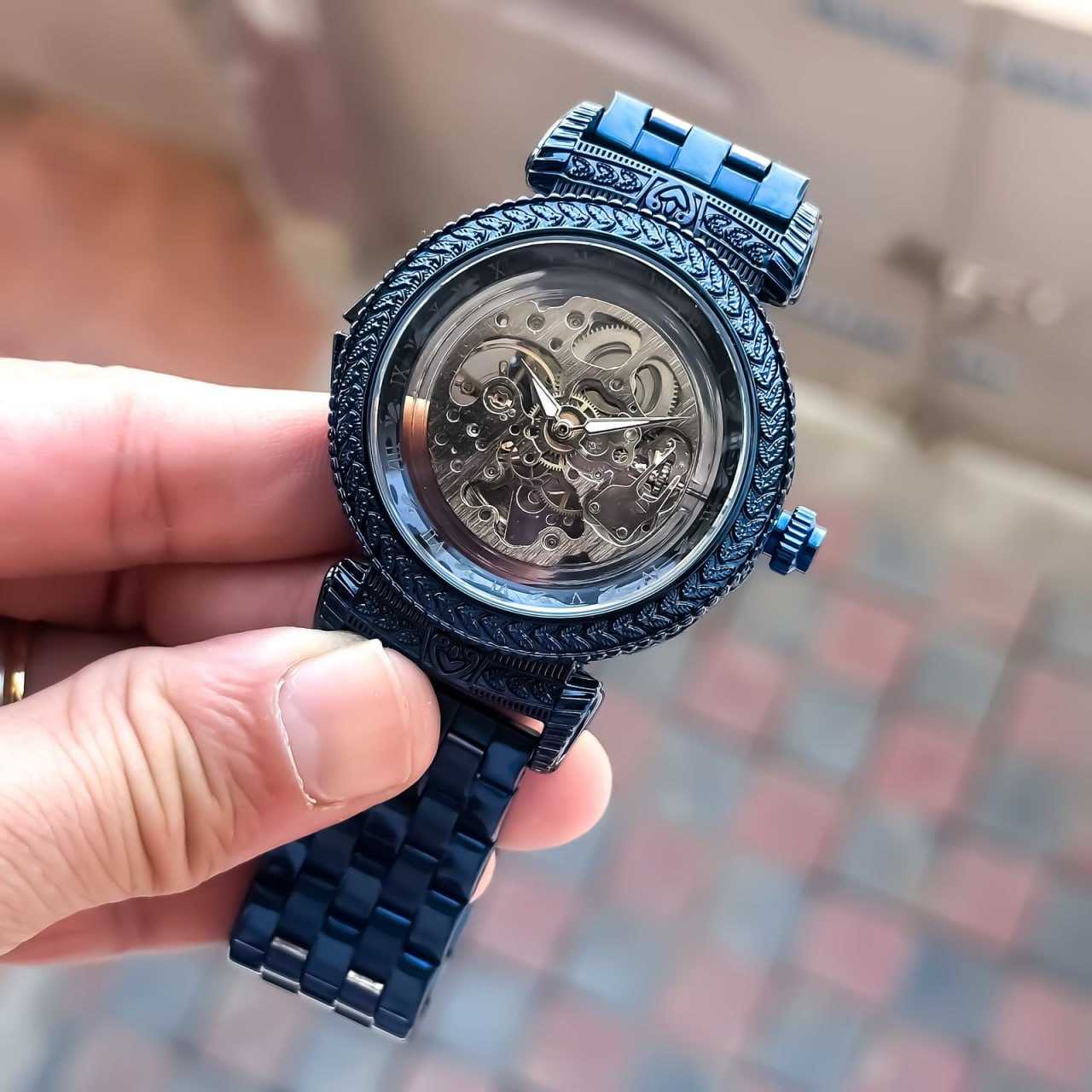 Ynf Brass KESH595 patek Trasnparent Mens Jewellery Wholesale Mens Fashion Watches Manufacturer - Jewellery Export