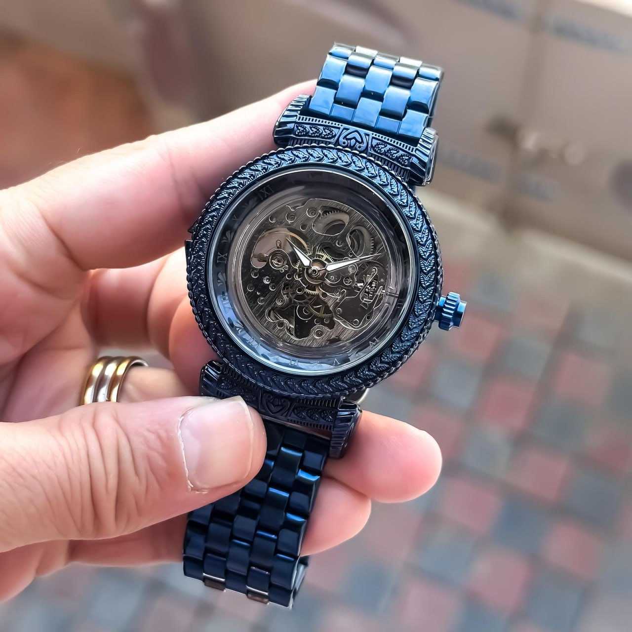 Ynf Brass KESH595 patek Trasnparent Mens Jewellery Wholesale Mens Fashion Watches Manufacturer - Jewellery Export