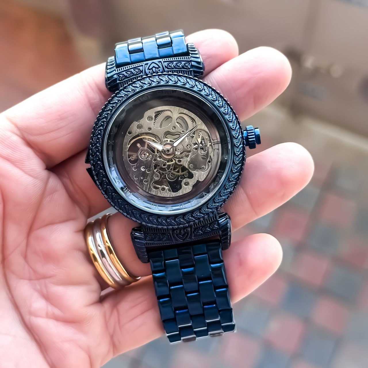 Ynf Brass KESH595 patek Trasnparent Mens Jewellery Wholesale Mens Fashion Watches Manufacturer - Jewellery Export