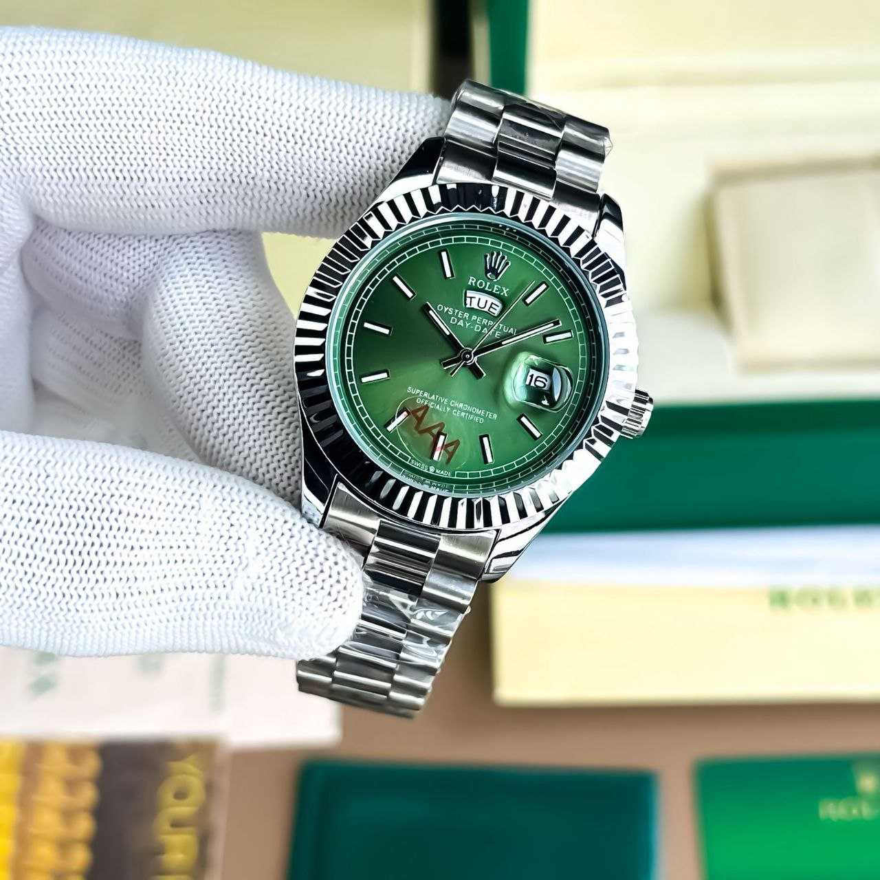 Ynf Brass KESH595 Rolex Daydate Mens Jewellery Wholesale Mens Luxury & Designer Watches Manufacturer - Jewellery Export