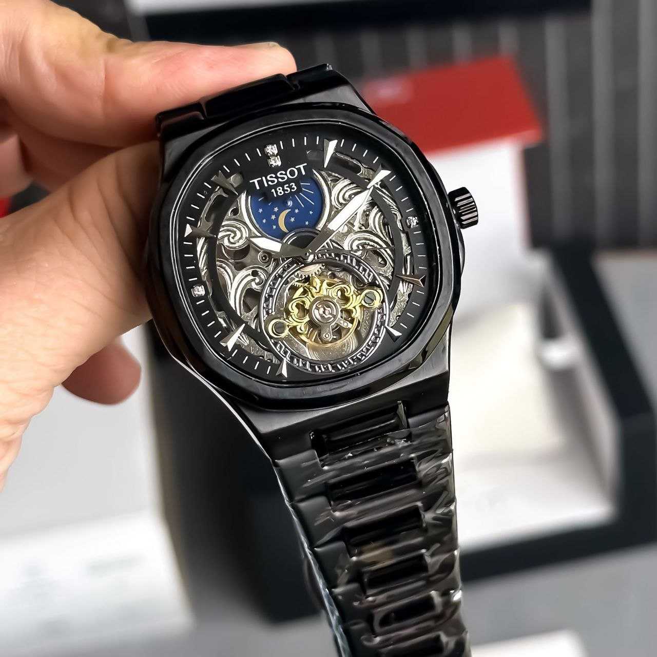 Ynf Brass KESH595 Tissot Sun-Moon Mens Jewellery Wholesale Mens Automatic & Mechanical Watches Manufacturer - Jewellery Export