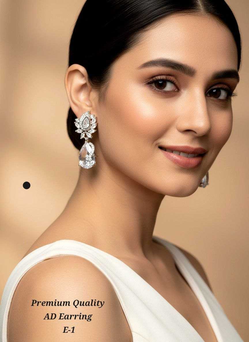 Ynf Fancy KESH193 1 Womens Jewellery Wholesale Fancy Earrings Costume Earring Artificial Diamond Earrings Manufacturer - Jewellery Export