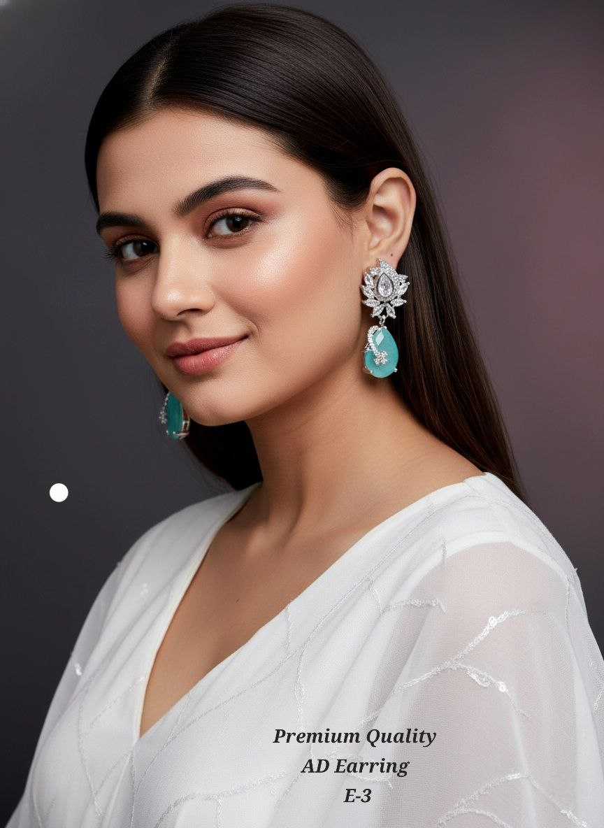 Ynf Fancy KESH193 1 Womens Jewellery Wholesale Fancy Earrings Costume Earring Artificial Diamond Earrings Manufacturer - Jewellery Export