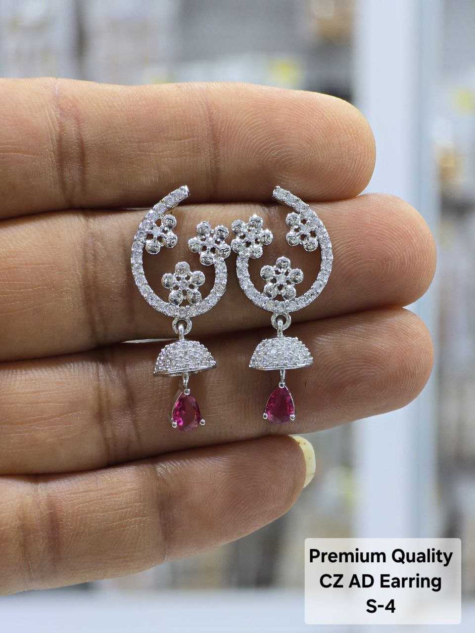 Ynf Fancy KESH193 1 Womens Jewellery Wholesale Fancy Earrings Jhumka Earrings Earrings With Stones Manufacturer - Jewellery Export