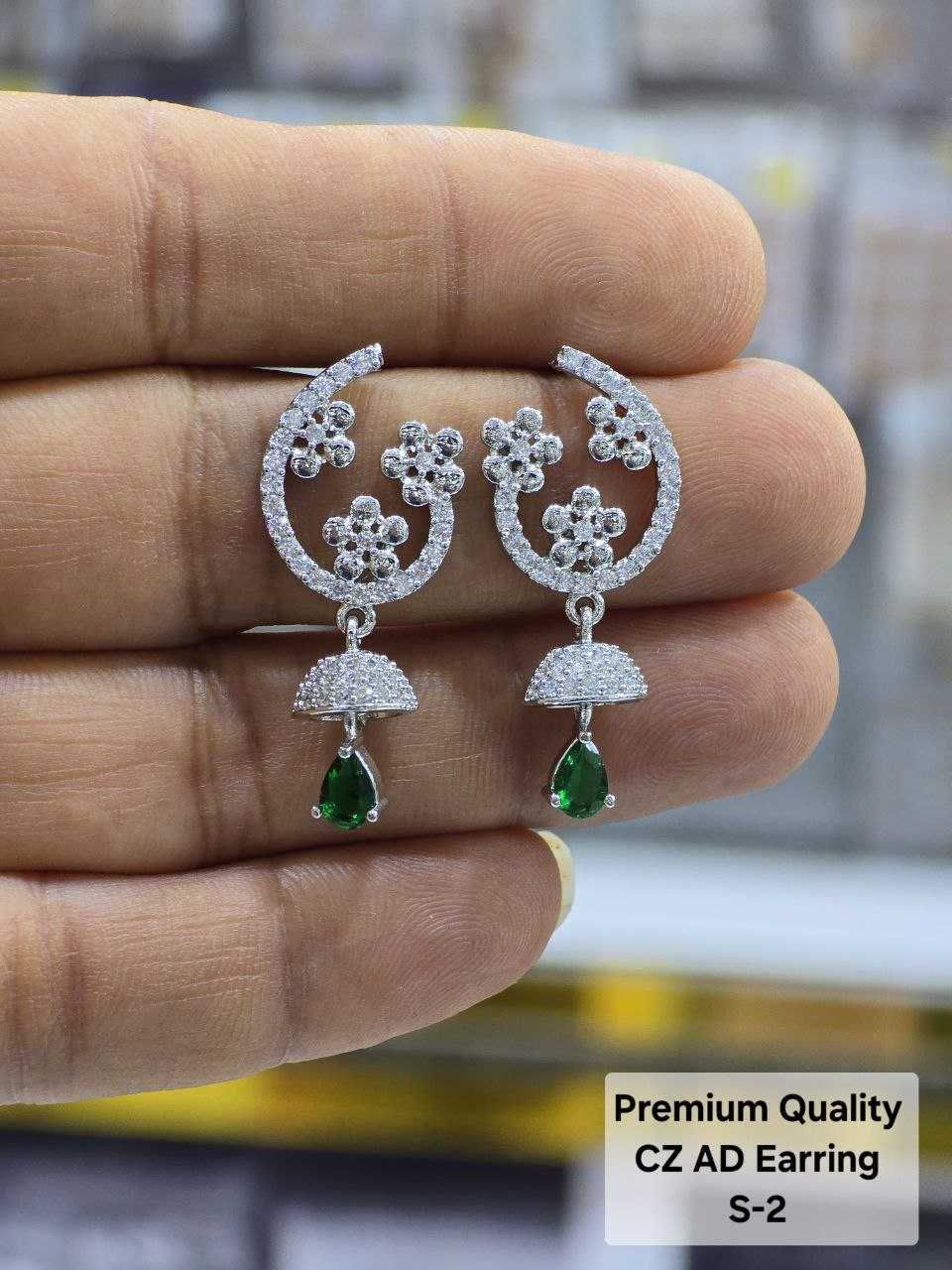 Ynf Fancy KESH193 1 Womens Jewellery Wholesale Fancy Earrings Jhumka Earrings Earrings With Stones Manufacturer - Jewellery Export