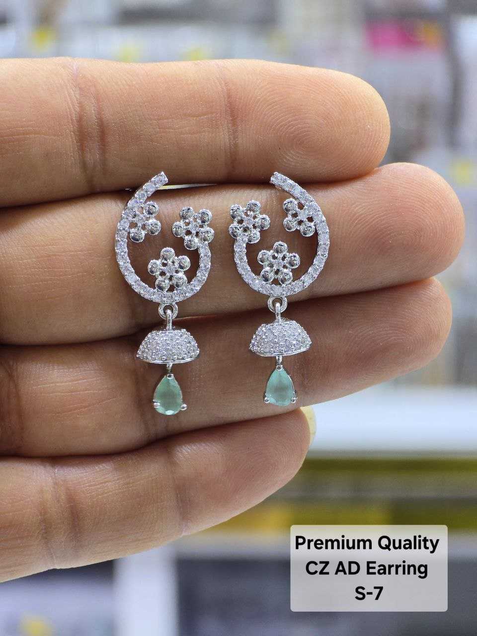 Ynf Fancy KESH193 1 Womens Jewellery Wholesale Fancy Earrings Jhumka Earrings Earrings With Stones Manufacturer - Jewellery Export