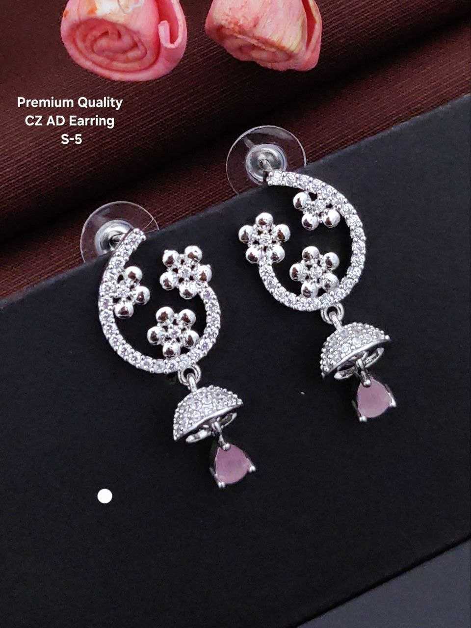 Ynf Fancy KESH193 1 Womens Jewellery Wholesale Fancy Earrings Jhumka Earrings Earrings With Stones Manufacturer - Jewellery Export