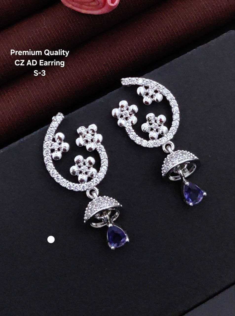 Ynf Fancy KESH193 1 Womens Jewellery Wholesale Fancy Earrings Jhumka Earrings Earrings With Stones Manufacturer - Jewellery Export
