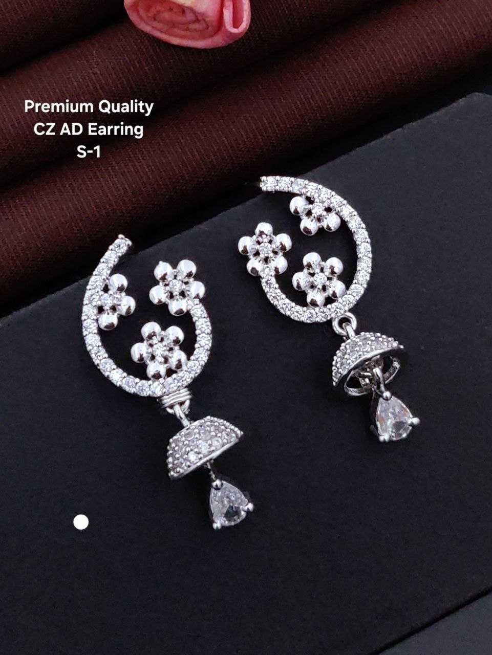 Ynf Fancy KESH193 1 Womens Jewellery Wholesale Fancy Earrings Jhumka Earrings Earrings With Stones Manufacturer - Jewellery Export