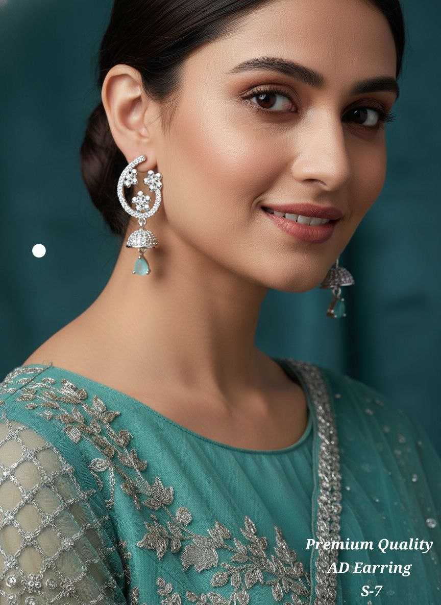 Ynf Fancy KESH193 1 Womens Jewellery Wholesale Fancy Earrings Jhumka Earrings Earrings With Stones Manufacturer - Jewellery Export