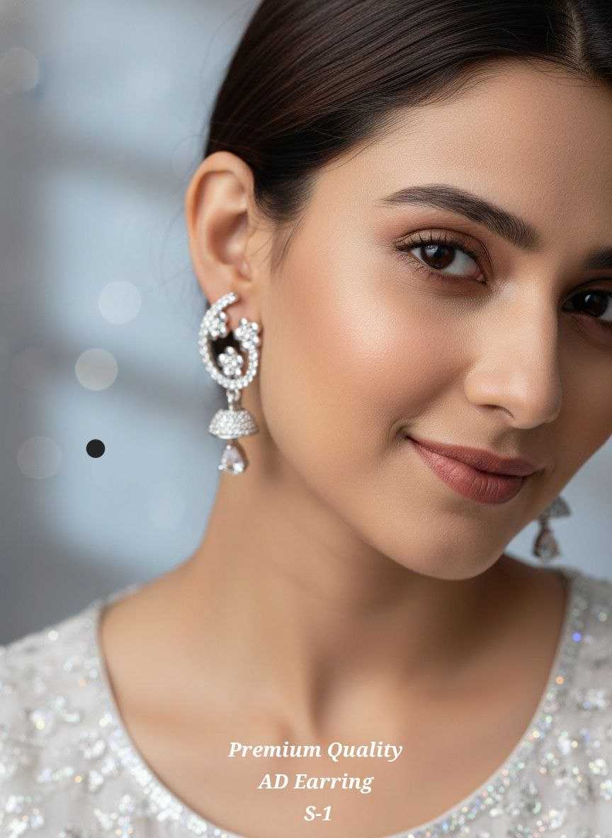 Ynf Fancy KESH193 1 Womens Jewellery Wholesale Fancy Earrings Jhumka Earrings Earrings With Stones Manufacturer - Jewellery Export
