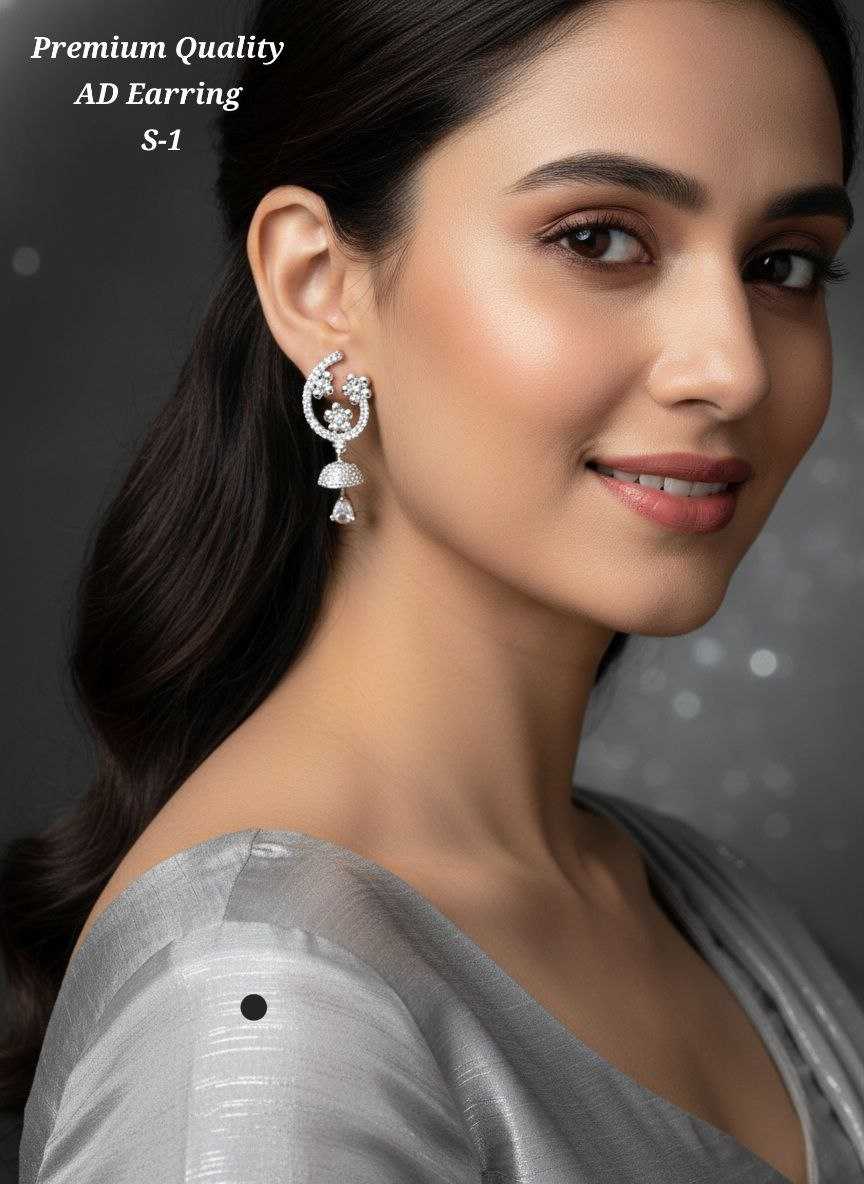 Ynf Fancy KESH193 1 Womens Jewellery Wholesale Fancy Earrings Jhumka Earrings Earrings With Stones Manufacturer - Jewellery Export