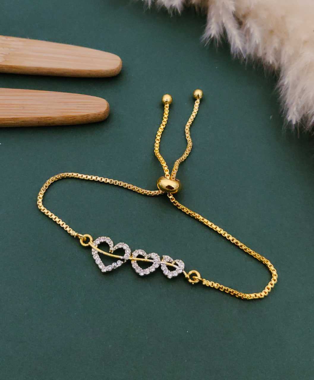 Ynf Gold Plated KESH191 122 Womens Jewellery Festive Collections Wholesale Golden Bracelet Fashion Bracelets Party Wear Jewelry Manufacturer - Jewellery Export