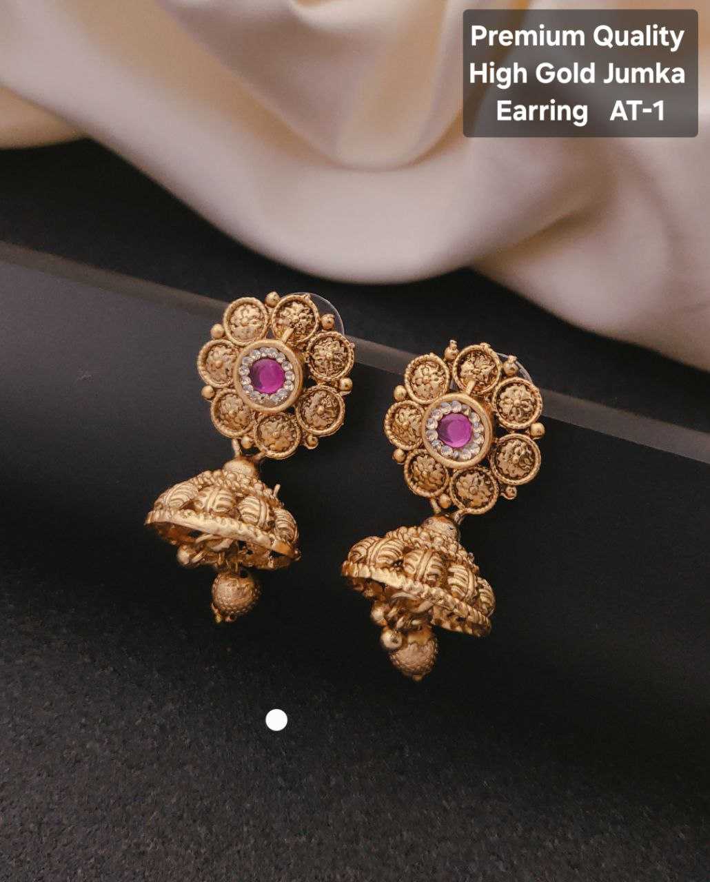Ynf Gold Plated KESH193 115 Womens Jewellery Festive Collections Wholesale Jhumka Earrings Party Wear Jewelry Artificial Jhumkas Manufacturer - Jewellery Export