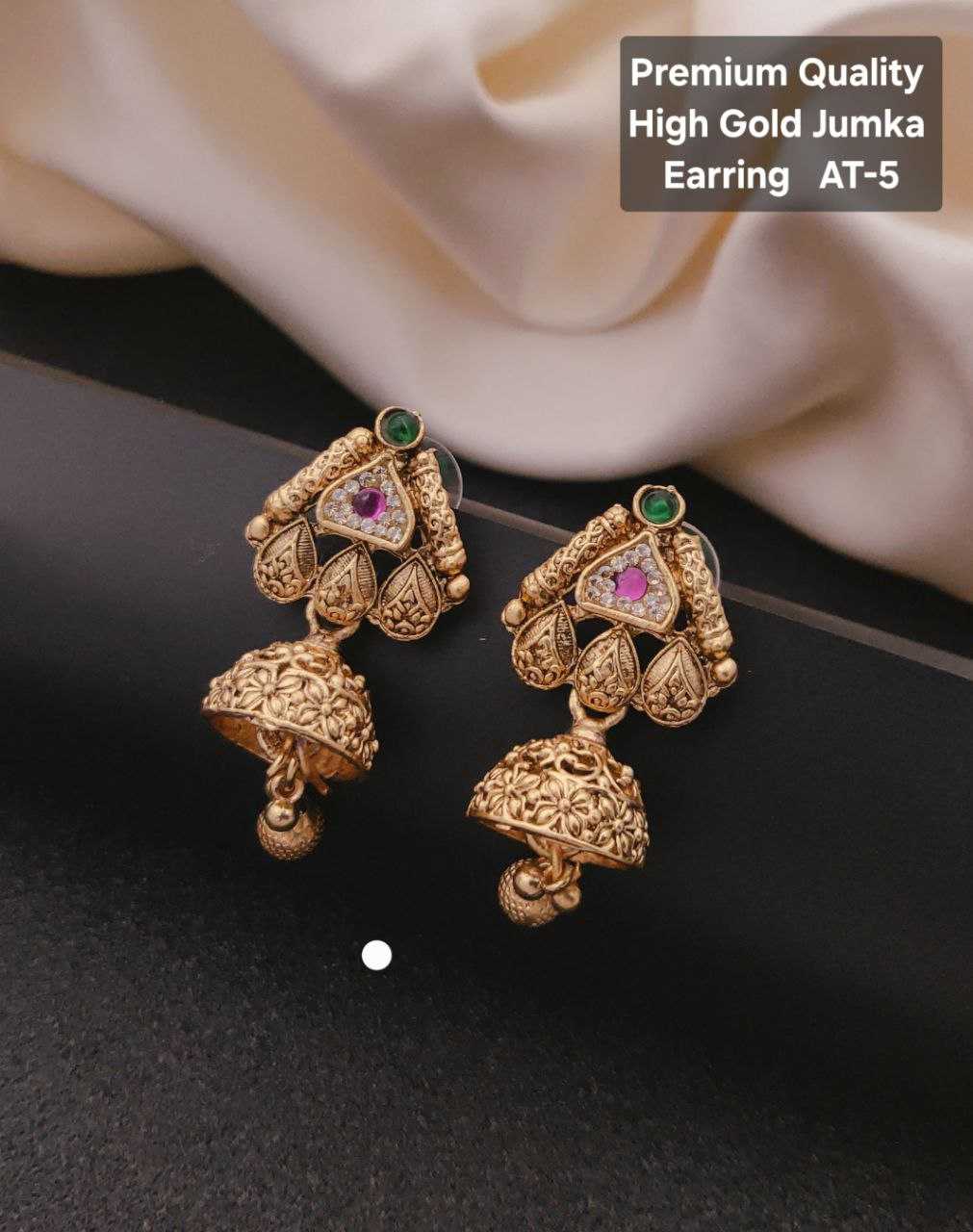Ynf Gold Plated KESH193 115 Womens Jewellery Festive Collections Wholesale Jhumka Earrings Party Wear Jewelry Artificial Jhumkas Manufacturer - Jewellery Export