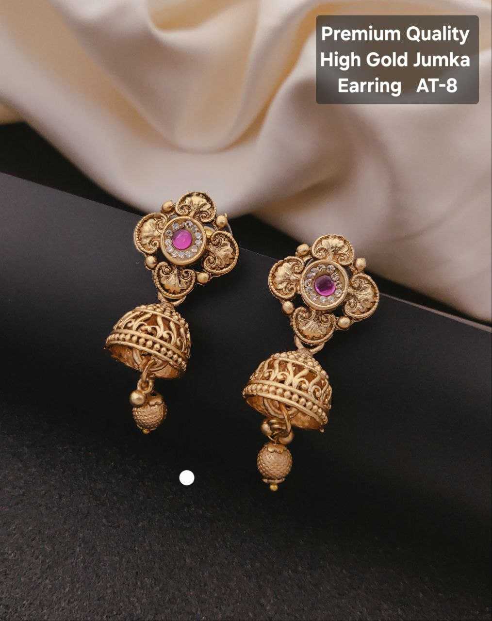 Ynf Gold Plated KESH193 115 Womens Jewellery Festive Collections Wholesale Jhumka Earrings Party Wear Jewelry Artificial Jhumkas Manufacturer - Jewellery Export