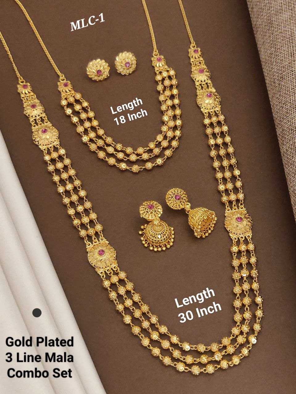 Ynf Gold Plated KESH193 126 Womens Jewellery Festive Collections Wholesale Necklaces Set Rajwadi Necklaces Set Gold Plated Jewelry Manufacturer - Jewellery Export