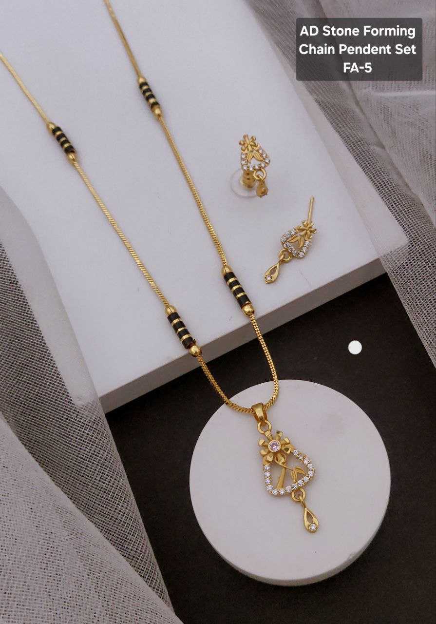 Ynf Gold Plated KESH193 133 Womens Jewellery Festive Collections Wholesale Women Chain Chain Pendant Set Gold Chains Manufacturer - Jewellery Export