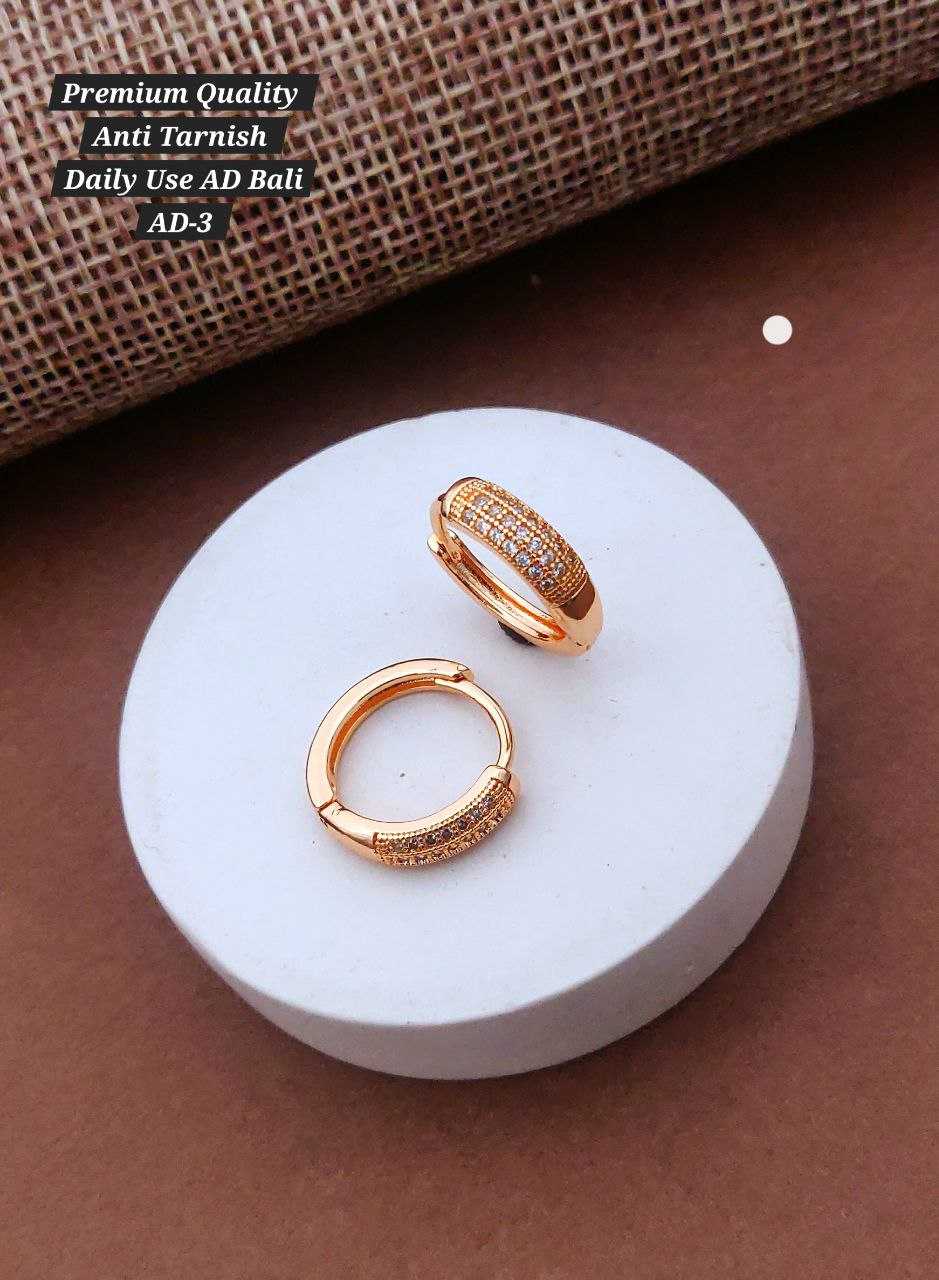 Ynf Rose Gold KESH193 113 Womens Jewellery Festive Collections Wholesale Fancy Earrings AD Diamond Earring Gold Plated Jewelry Manufacturer - Jewellery Export