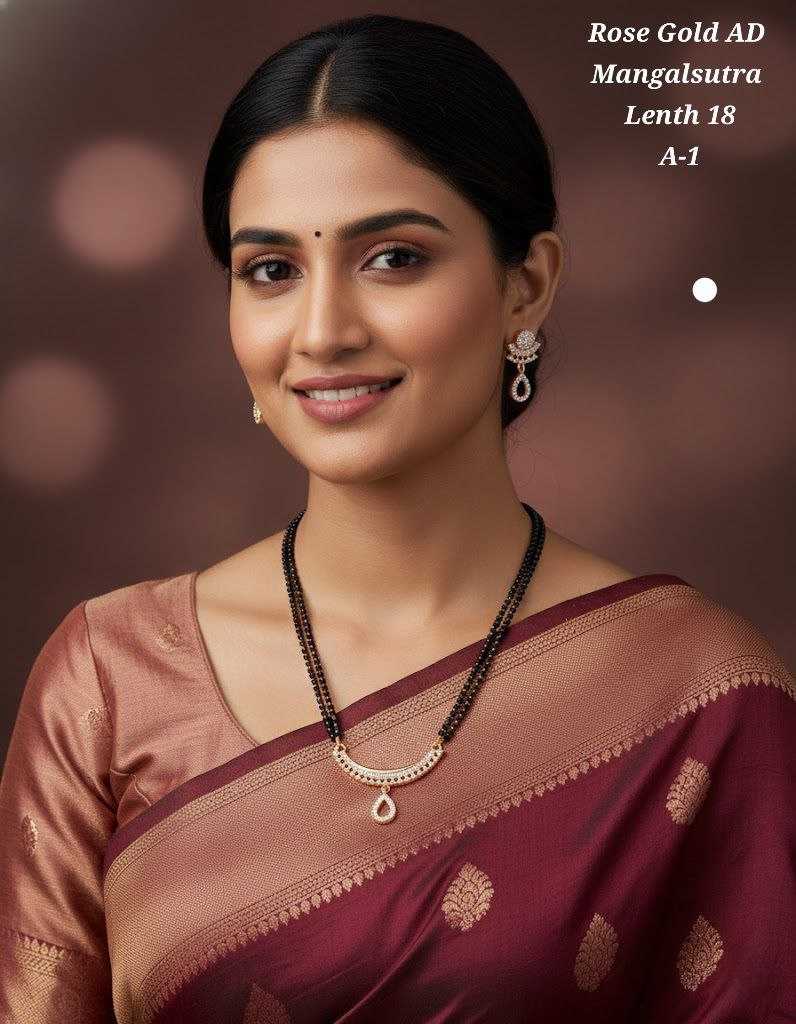 Ynf Rose Gold KESH193 117 Womens Jewellery Festive Collections Wholesale Mangalsutras Gold Plated Jewelry Party Wear Jewelry Manufacturer - Jewellery Export