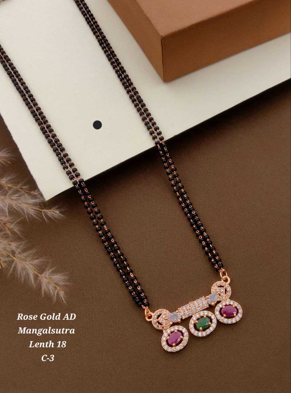 Ynf Rose Gold KESH193 120 Womens Jewellery Festive Collections Wholesale Mangalsutras Gold Plated Jewelry Party Wear Jewelry Manufacturer - Jewellery Export