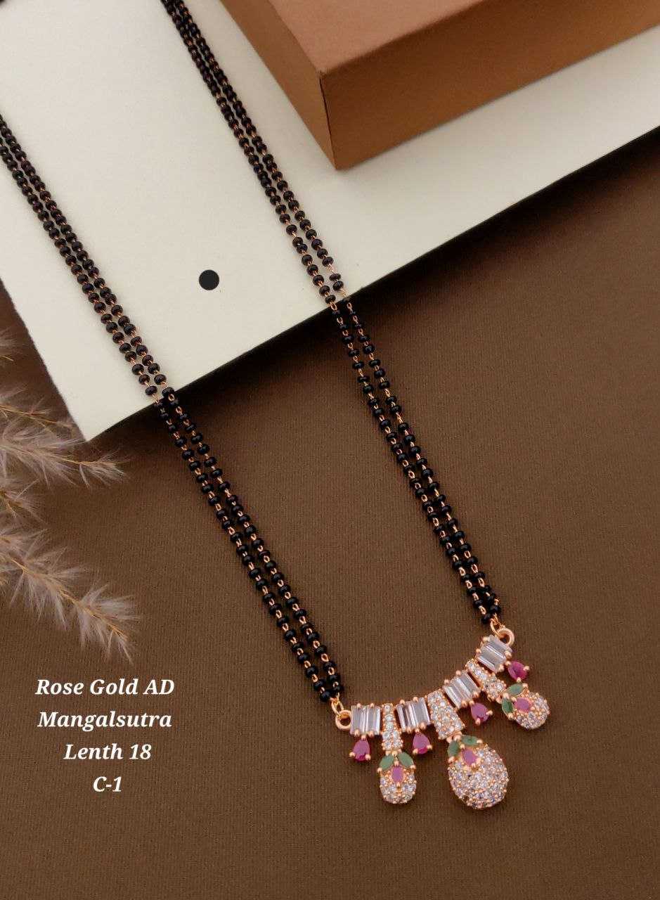 Ynf Rose Gold KESH193 121 Womens Jewellery Festive Collections Wholesale Mangalsutras Gold Plated Jewelry Party Wear Jewelry Manufacturer - Jewellery Export