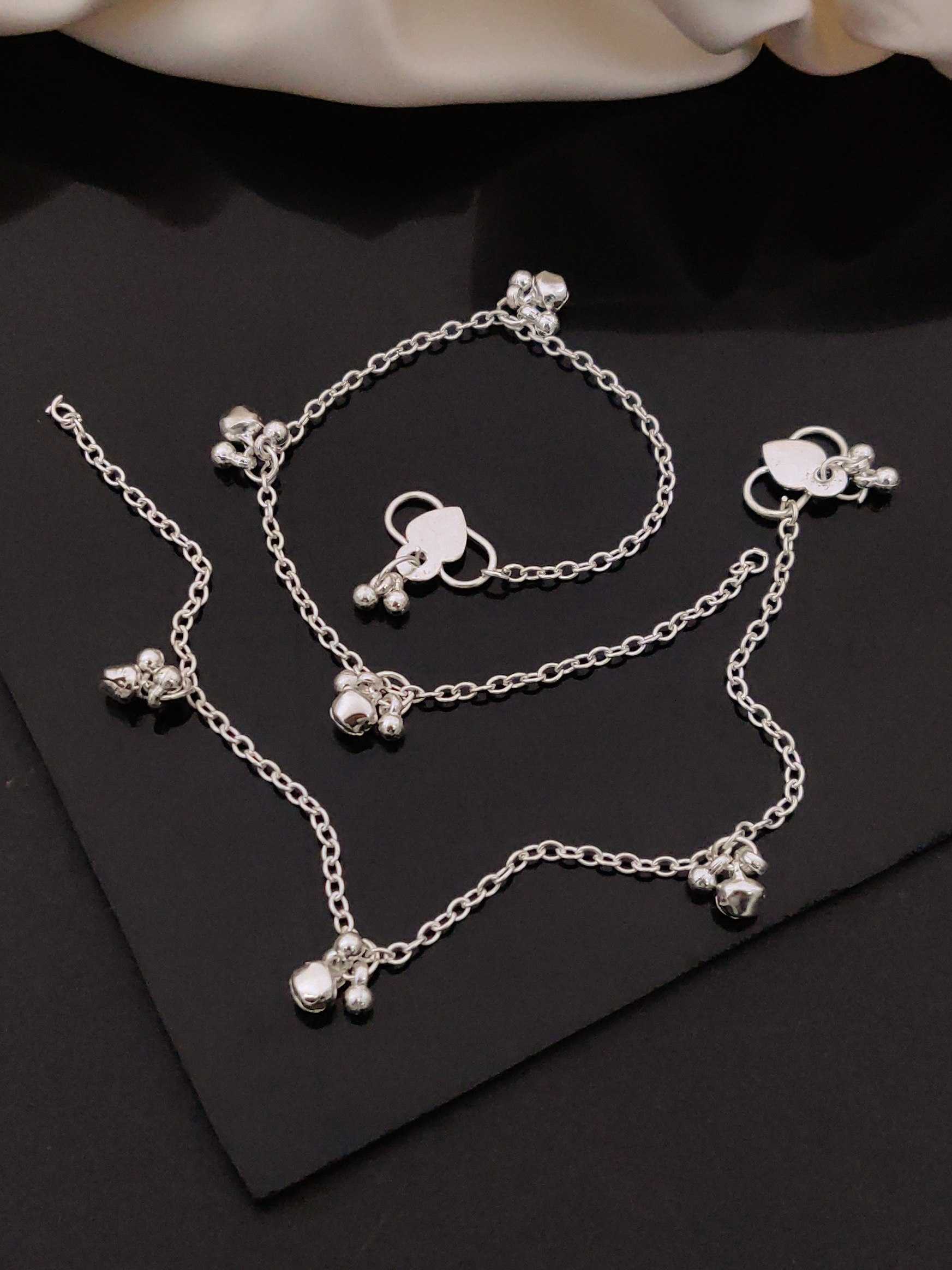 Ynf Alloy KESH191 138 Womens Jewellery Festive Collections Wholesale AD Fancy Payal Silver Payal Party Wear Jewelry Manufacturer - Jewellery Export