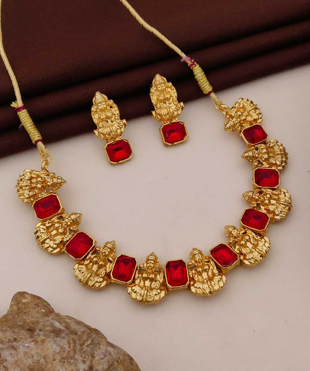 Ynf Brass KESH191 132 Womens Jewellery Festive Collections Wholesale Necklaces Set Golden Necklace Set Party Wear Jewelry Manufacturer - Jewellery Export