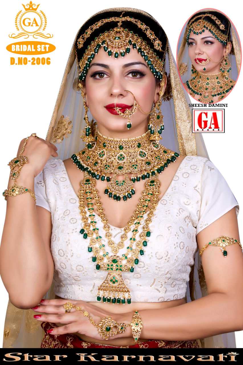 Ynf Brass KESH494 1 Womens Jewellery Wholesale Fancy Earrings Kundan Necklace Set Bridal Jewelry Sets Manufacturer - Jewellery Export