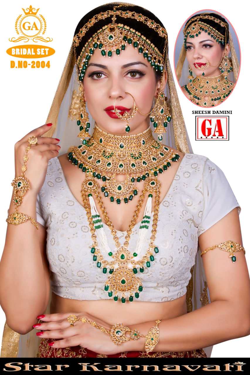 Ynf Brass KESH494 1 Womens Jewellery Wholesale Fancy Earrings Kundan Necklace Set Bridal Jewelry Sets Manufacturer - Jewellery Export