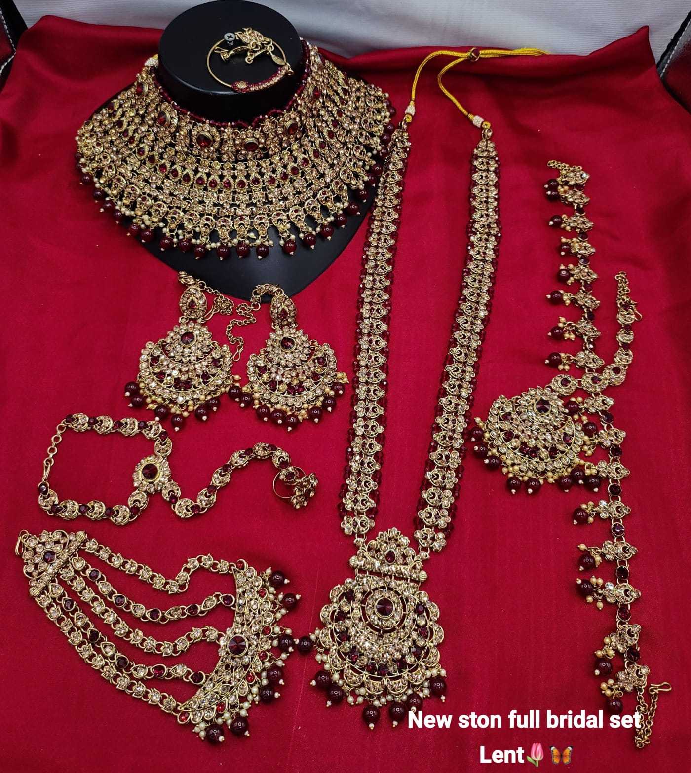 Ynf Brass KESH494 1 Womens Jewellery Wholesale Fancy Mala Necklaces Golden Necklace Set Bridal Jewelry Sets Manufacturer - Jewellery Export