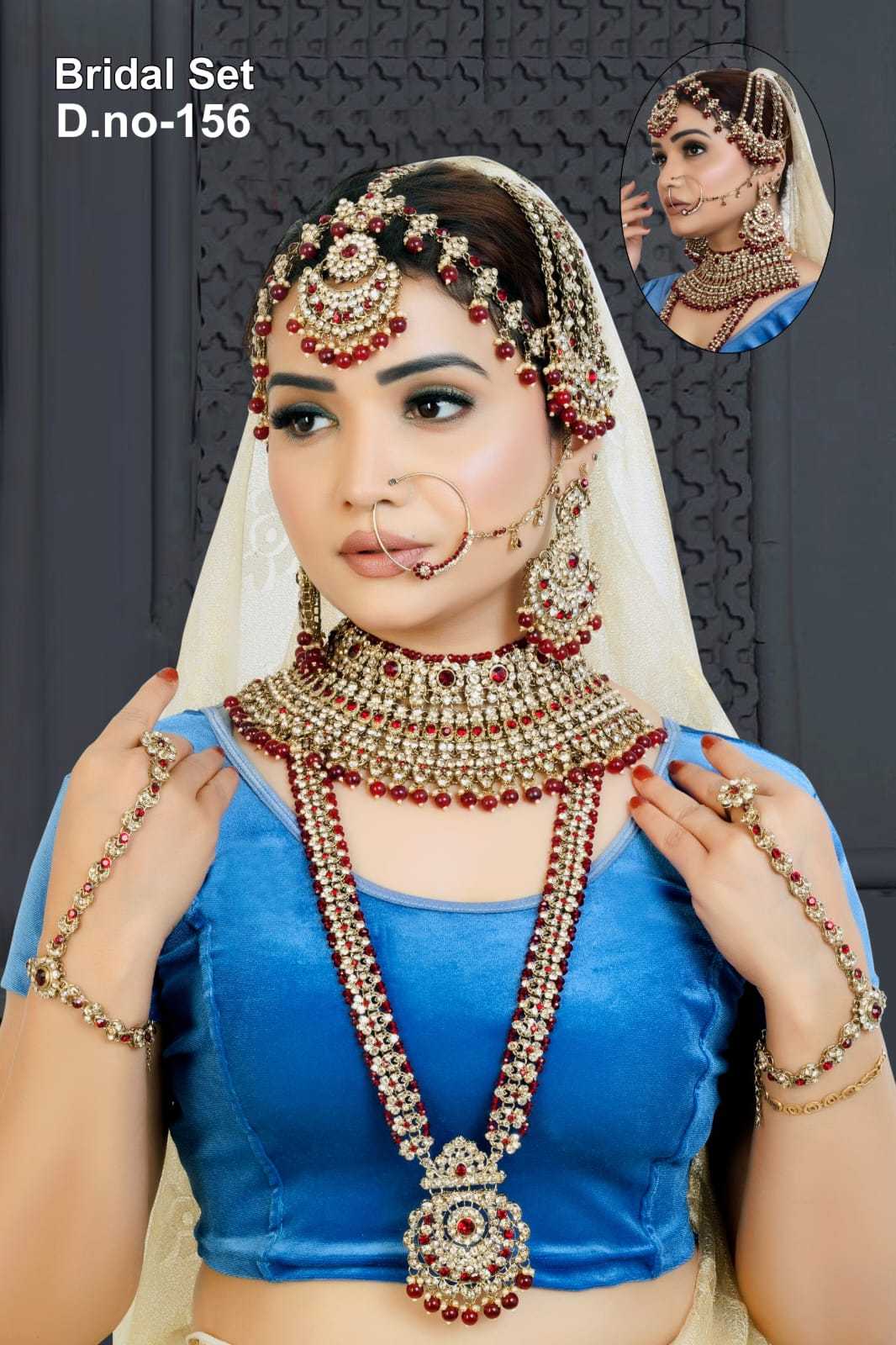 Ynf Brass KESH494 1 Womens Jewellery Wholesale Fancy Mala Necklaces Golden Necklace Set Bridal Jewelry Sets Manufacturer - Jewellery Export