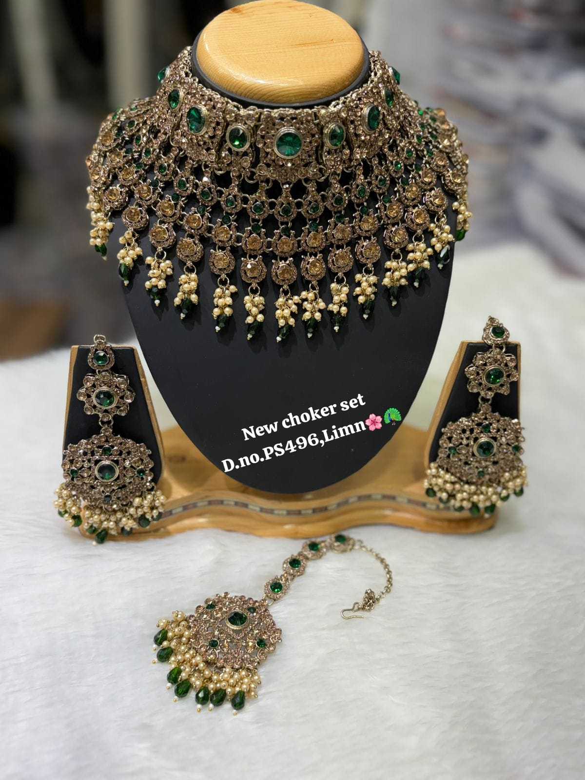 Ynf Brass KESH494 1 Womens Jewellery Wholesale Fashion Necklace Bridal Jewelry Sets Stone Studded Jewelry Manufacturer - Jewellery Export