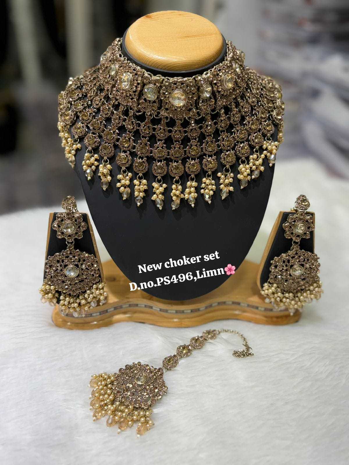 Ynf Brass KESH494 1 Womens Jewellery Wholesale Fashion Necklace Bridal Jewelry Sets Stone Studded Jewelry Manufacturer - Jewellery Export