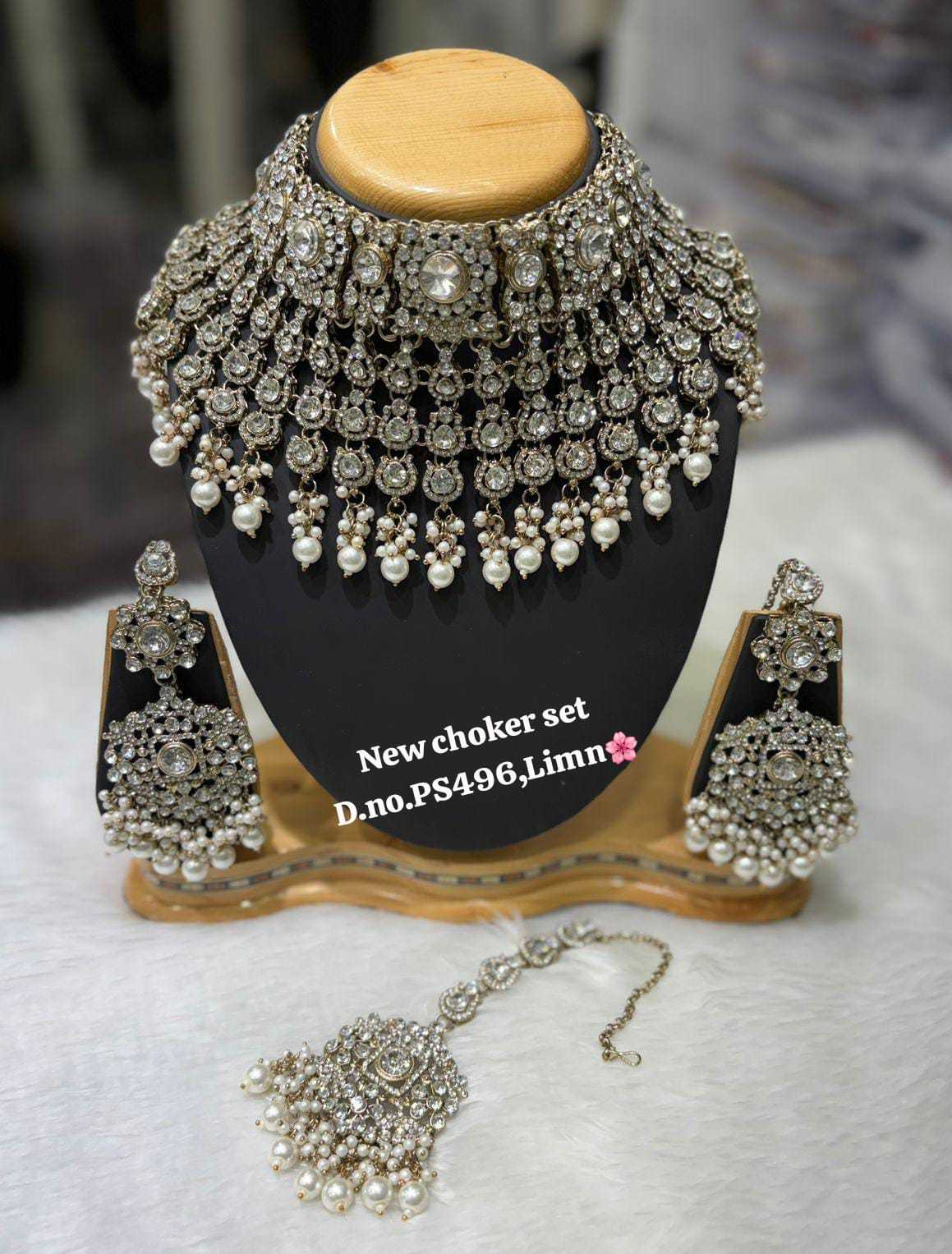 Ynf Brass KESH494 1 Womens Jewellery Wholesale Fashion Necklace Bridal Jewelry Sets Stone Studded Jewelry Manufacturer - Jewellery Export