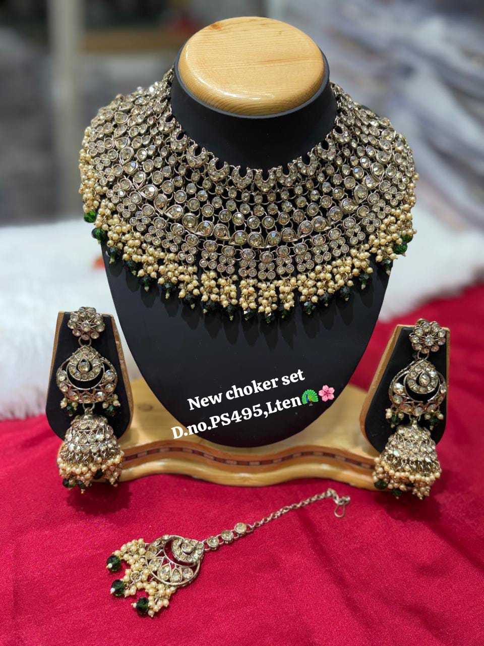 Ynf Brass KESH494 1 Womens Jewellery Wholesale Traditional Jewelry Stone Studded Jewelry Party Wear Jewelry Manufacturer - Jewellery Export