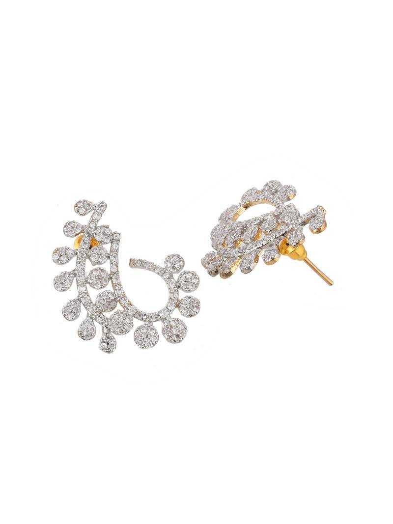 Ynf Fancy KESH191 EARRING Womens Jewellery Wholesale Fancy Earrings AD Diamond Earring Party Wear Jewelry Manufacturer - Jewellery Export