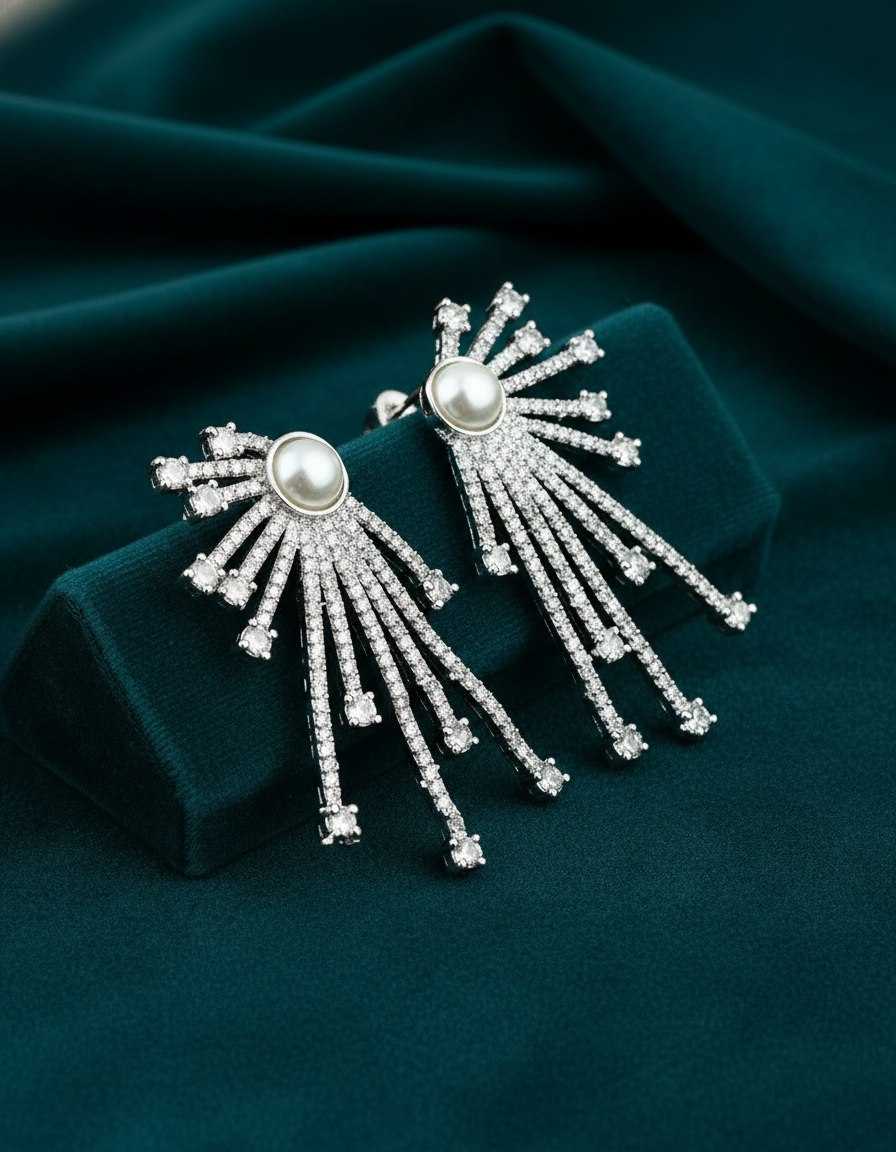 Ynf Fancy KESH191 EARRING Womens Jewellery Wholesale Fancy Earrings Artificial Earring Party Wear Jewelry Manufacturer - Jewellery Export