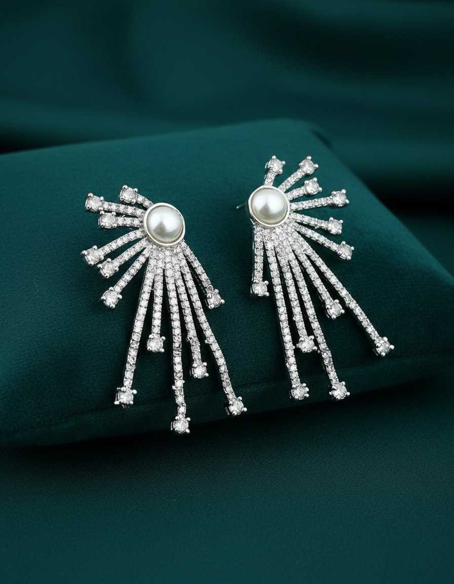 Ynf Fancy KESH191 EARRING Womens Jewellery Wholesale Fancy Earrings Artificial Earring Party Wear Jewelry Manufacturer - Jewellery Export