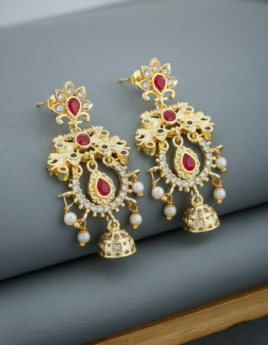 Ynf Fancy KESH191 EARRING Womens Jewellery Wholesale Fancy Earrings Traditional Jewelry Jhumka Earrings Manufacturer - Jewellery Export