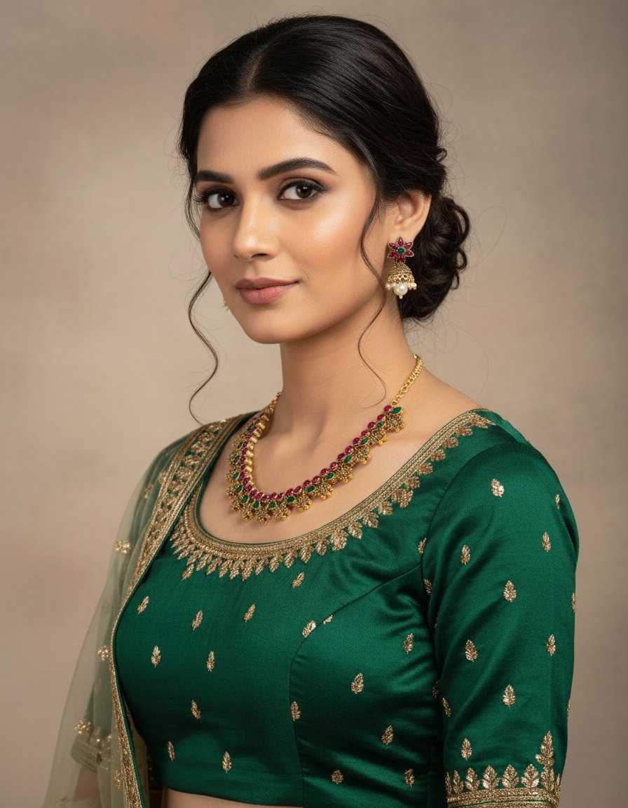 Ynf Fancy KESH191 NECKLACE SET Womens Jewellery Wholesale Fancy Mala Necklaces Antique Necklaces Set Party Wear Jewelry Manufacturer - Jewellery Export