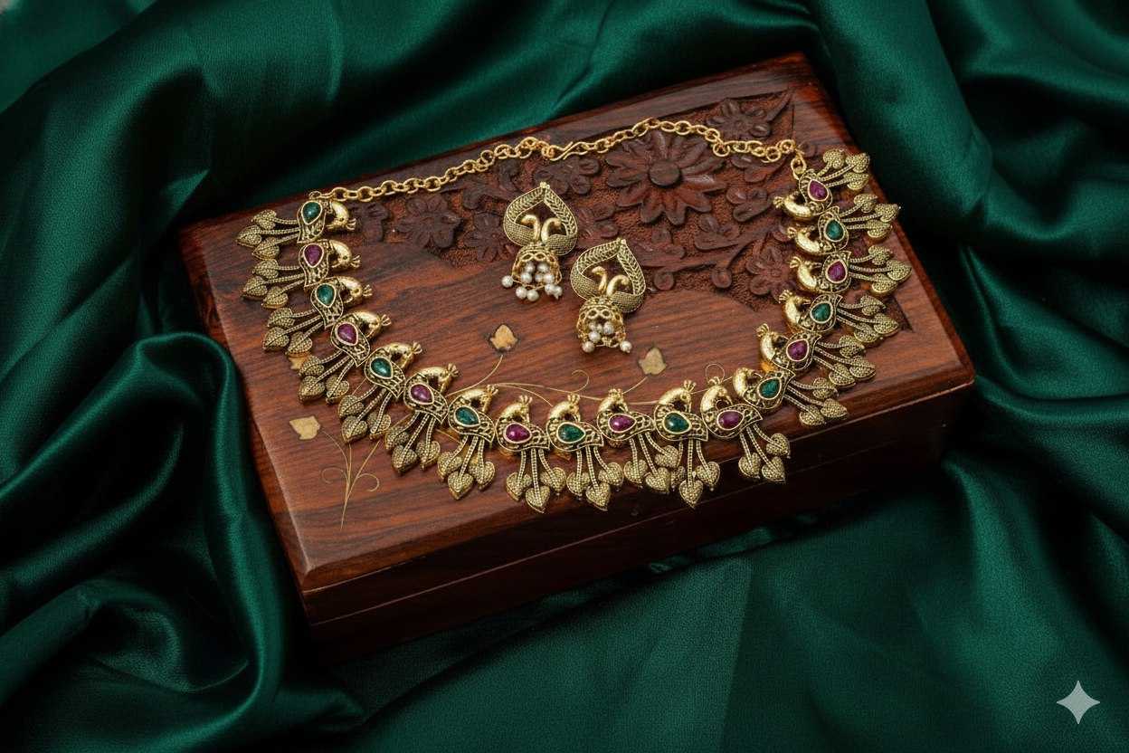 Ynf Fancy KESH191 NECKLACE SET Womens Jewellery Wholesale Necklaces Set Artificial Necklace Sets South Indian Jewelry Manufacturer - Jewellery Export