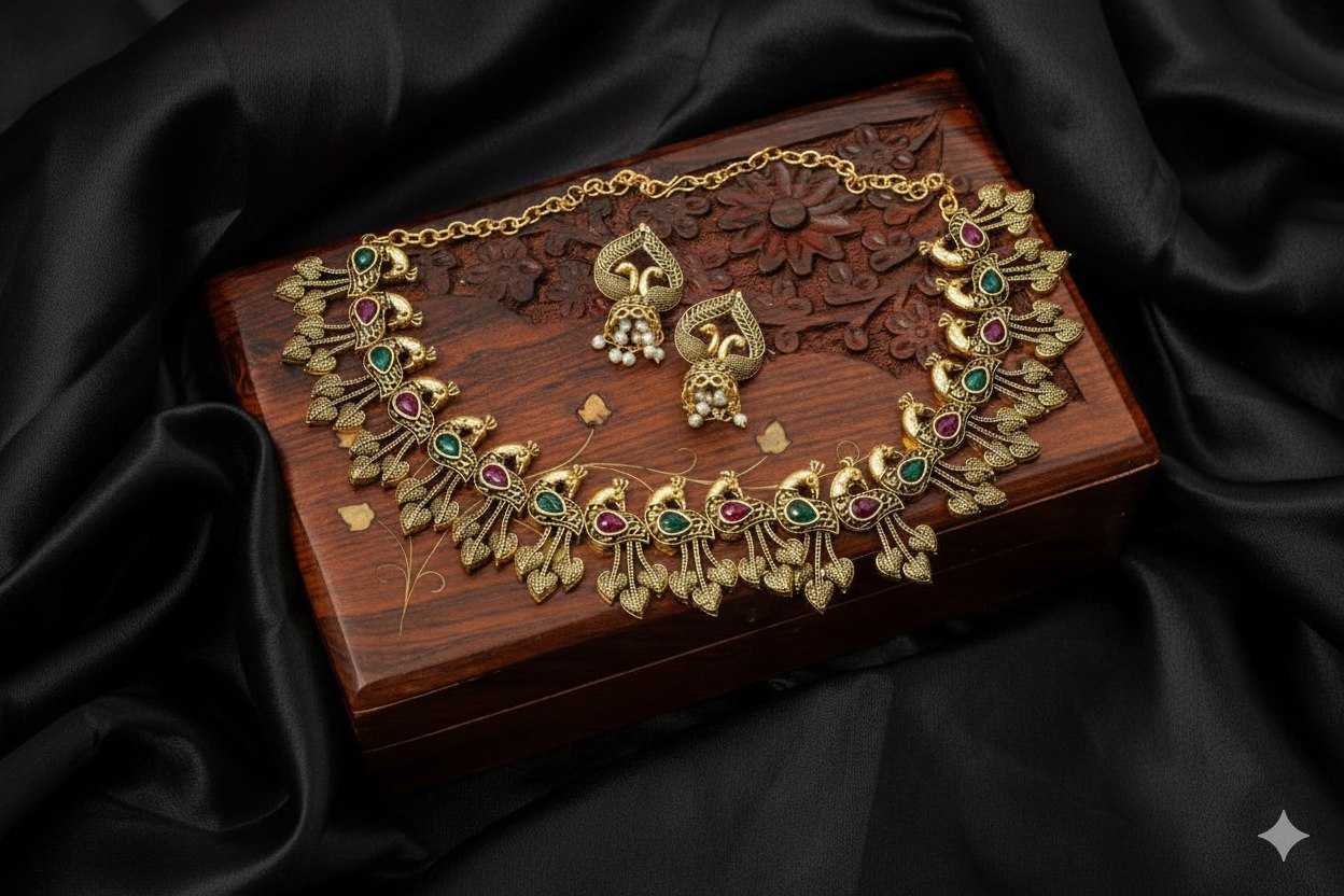 Ynf Fancy KESH191 NECKLACE SET Womens Jewellery Wholesale Necklaces Set Artificial Necklace Sets South Indian Jewelry Manufacturer - Jewellery Export