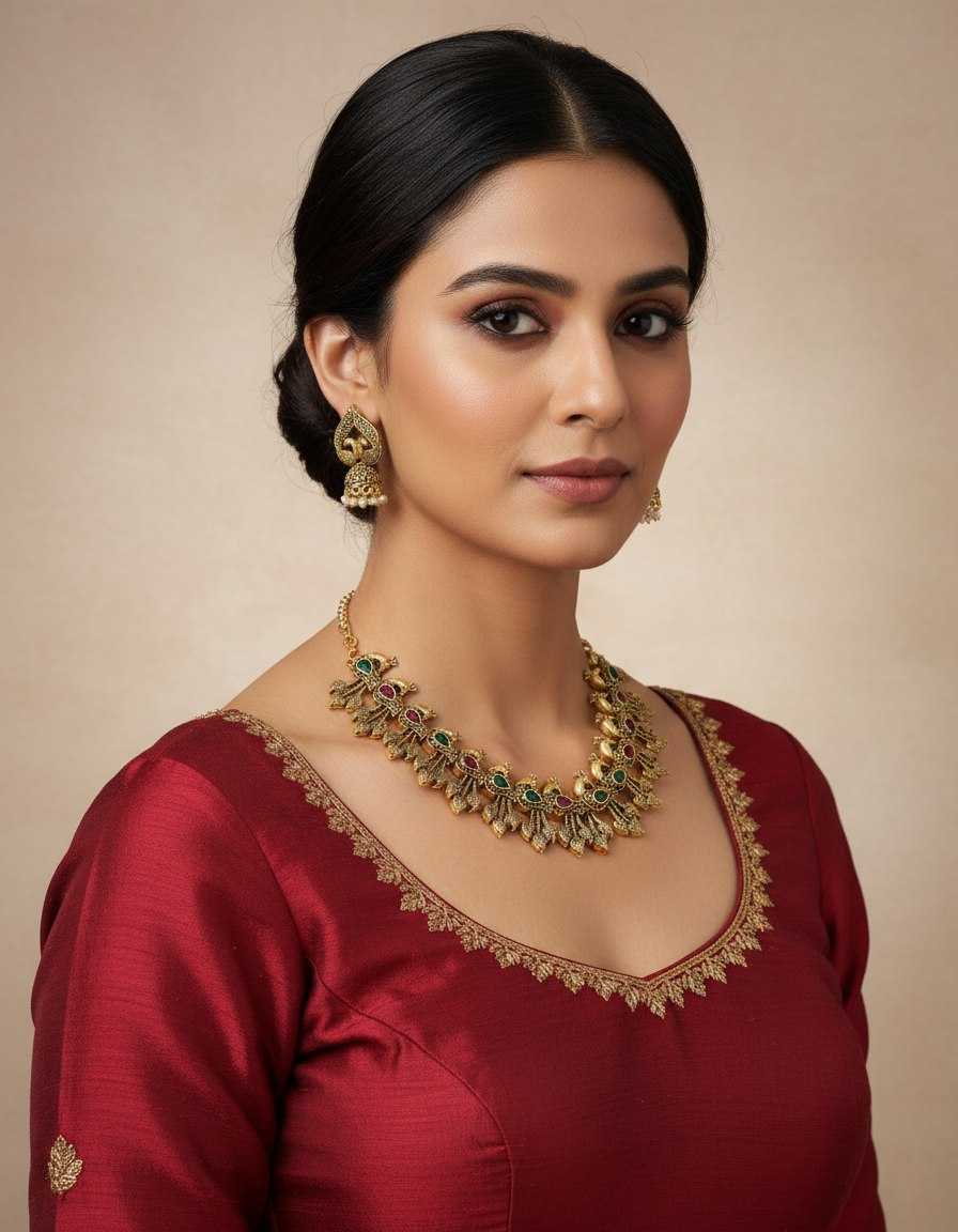 Ynf Fancy KESH191 NECKLACE SET Womens Jewellery Wholesale Necklaces Set Artificial Necklace Sets South Indian Jewelry Manufacturer - Jewellery Export