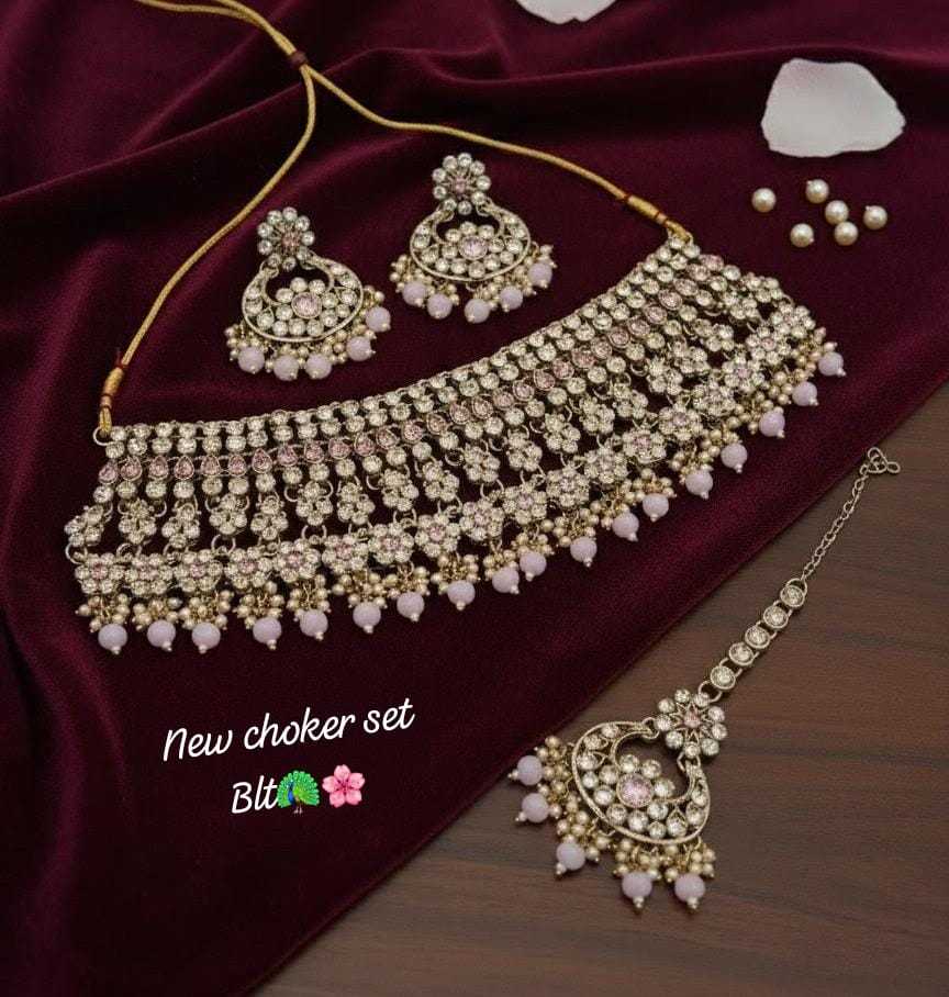 Ynf Fancy KESH494 1 Womens Jewellery Wholesale Choker Necklaces Necklaces Set Artificial Necklace Sets Manufacturer - Jewellery Export