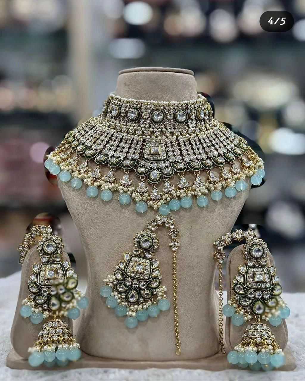 Ynf Fancy KESH494 1 Womens Jewellery Wholesale Necklaces Set Artificial Necklace Sets Bridal Jewelry Sets Manufacturer - Jewellery Export