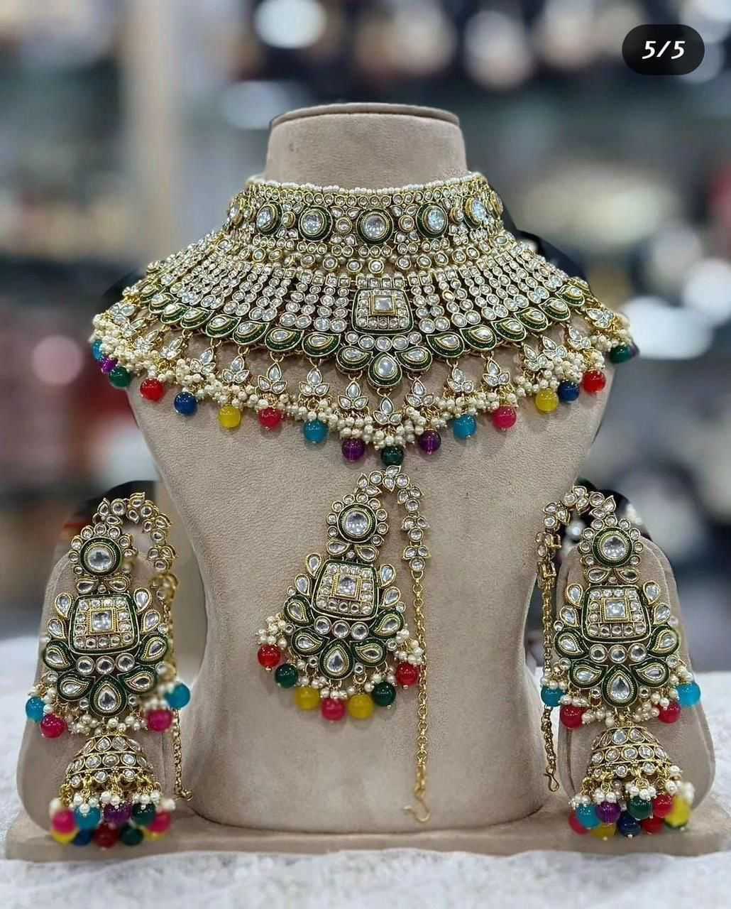 Ynf Fancy KESH494 1 Womens Jewellery Wholesale Necklaces Set Artificial Necklace Sets Bridal Jewelry Sets Manufacturer - Jewellery Export