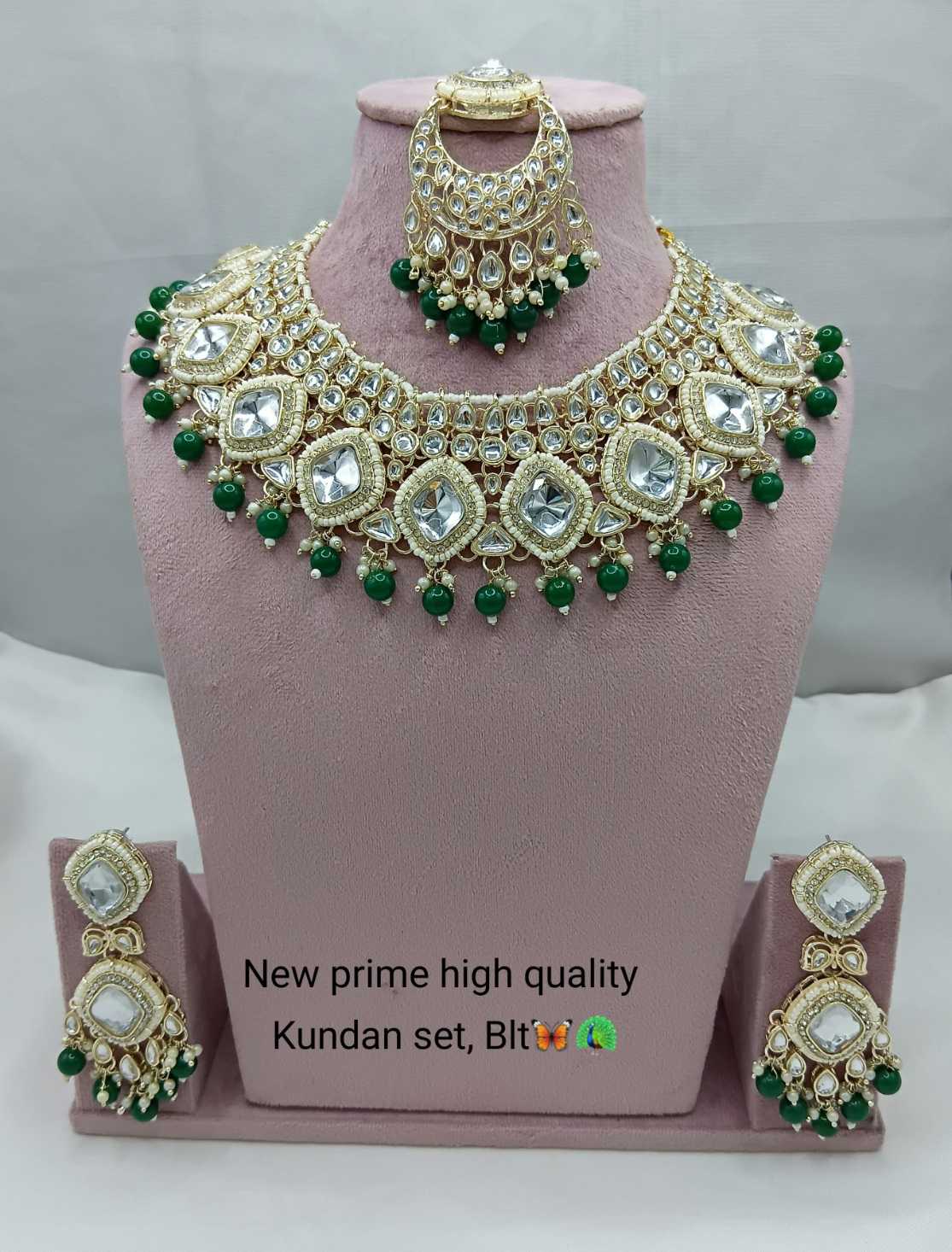 Ynf Fancy KESH494 2 Womens Jewellery Wholesale Kundan Necklace Set Necklaces Set Artificial Necklace Sets Manufacturer - Jewellery Export