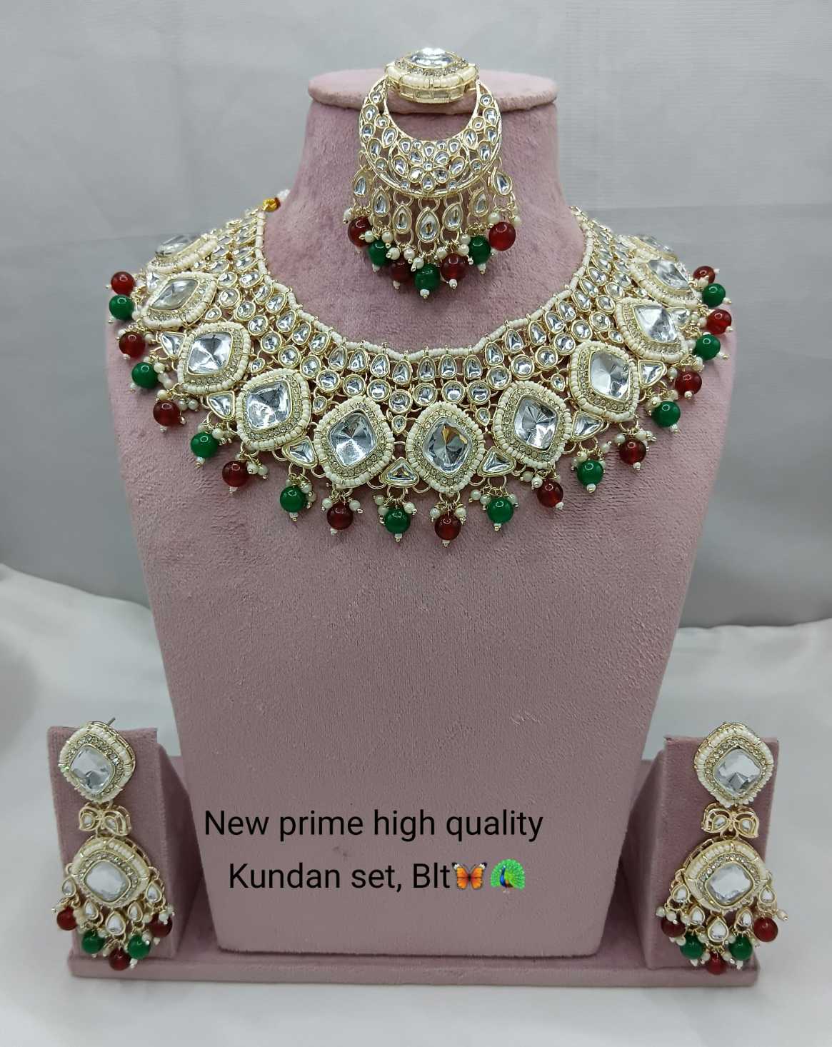 Ynf Fancy KESH494 2 Womens Jewellery Wholesale Kundan Necklace Set Necklaces Set Artificial Necklace Sets Manufacturer - Jewellery Export