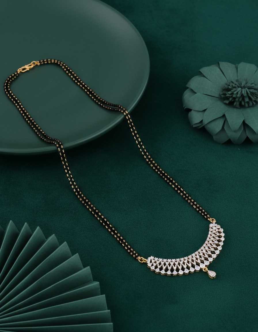 Ynf Brass KESH191 1 Womens Jewellery Wholesale Mangalsutras Fashion Pendant Stone Studded Jewelry Manufacturer - Jewellery Export